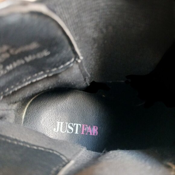 JustFab Black Ankle Boots - Picture 13 of 15